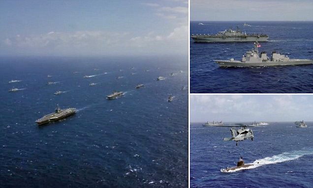 Armada ke-3 AS Pimpin Parade Militer di Perairan Pasifik, Mimpi Buruk bagi China?